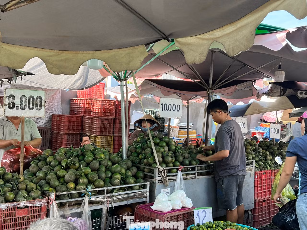 Chỉ cần vài chục nghìn đồng, người dân có thể mua vài ký cam về vắt nước uống cả nhà. Dù cam có giá rất rẻ nhưng tại nhiều hàng quán, giá một ly nước cam vẫn không hề giảm giá. Cụ thể, ly nước cam ở quán vỉa hè bán mang đi có giá khoảng 20.000 đồng/ly; còn vào tiệm cà phê, nhà hàng... nước cam có giá gấp từ 50.000 - 80.000 đồng/ly...