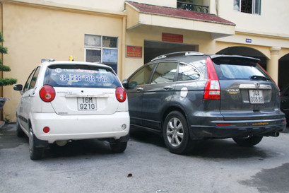 Ô tô của các đối tượng bị bắt giữ