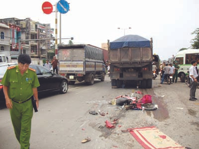 Một vụ TNGT chết người xảy ra trên quốc lộ 51 đoạn qua TP Biên Hòa