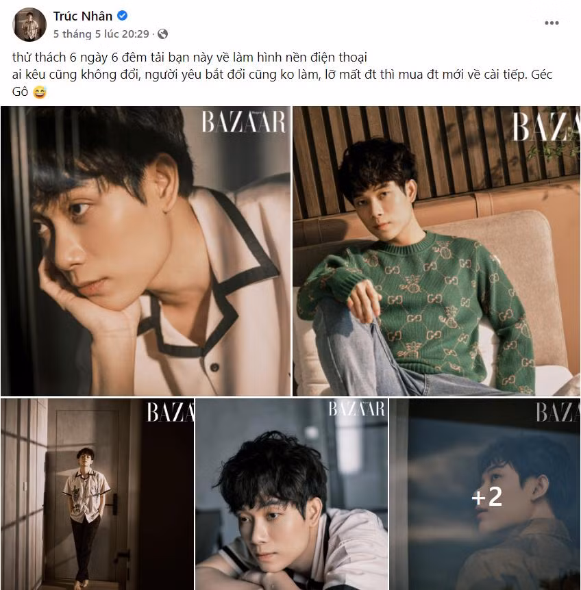 Ai rồi cũng phải tham gia thử thách "gét gô" thôi, kể cả người nổi tiếng! Ảnh: FBNV.