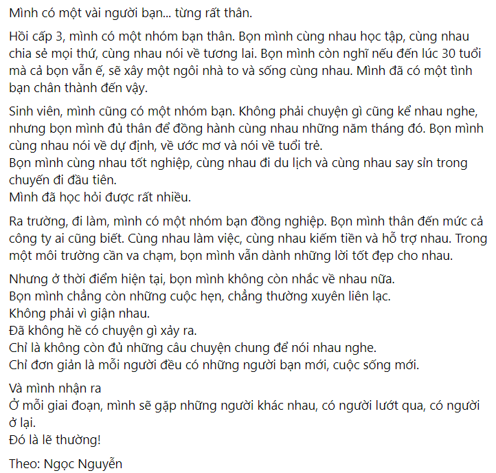 Chủ đề "bạn thân cũ" nhận được nhiều sự đồng cảm từ Gen Z. (Ảnh chụp màn hình) Chủ đề "bạn thân cũ" nhận được nhiều sự đồng cảm từ Gen Z. (Ảnh chụp màn hình)