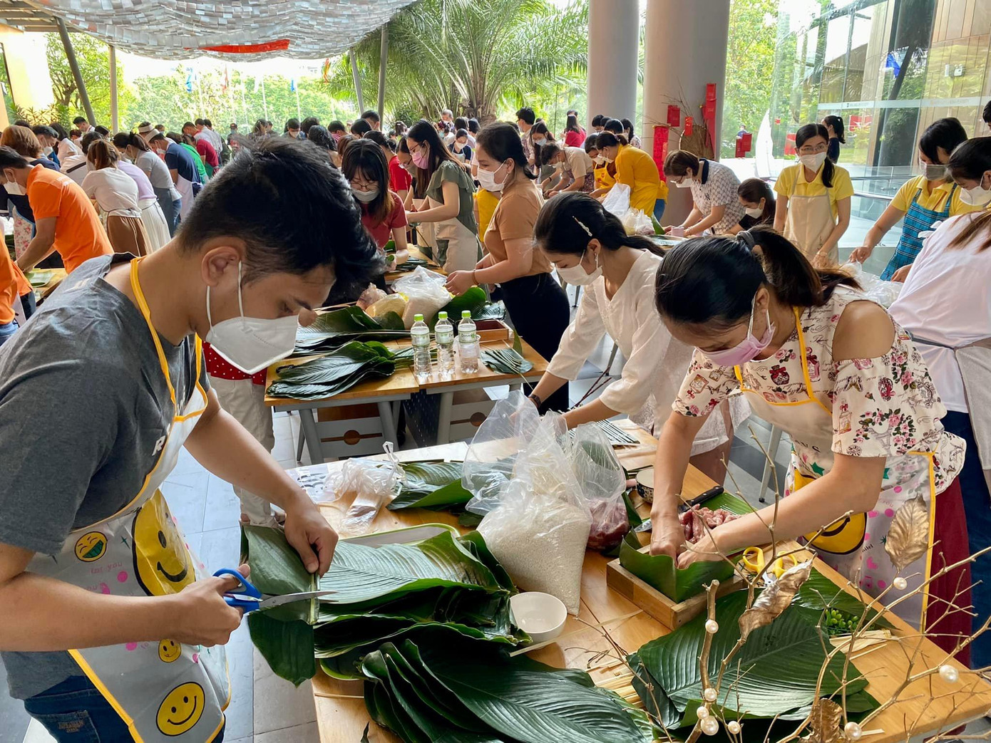 Nhiều hoạt động ý nghĩa ngày Tết được tổ chức với không khí vô cùng nhộn nhịp. (Ảnh: Tú Lê) Nhiều hoạt động ý nghĩa ngày Tết được tổ chức với không khí vô cùng nhộn nhịp. (Ảnh: Tú Lê)