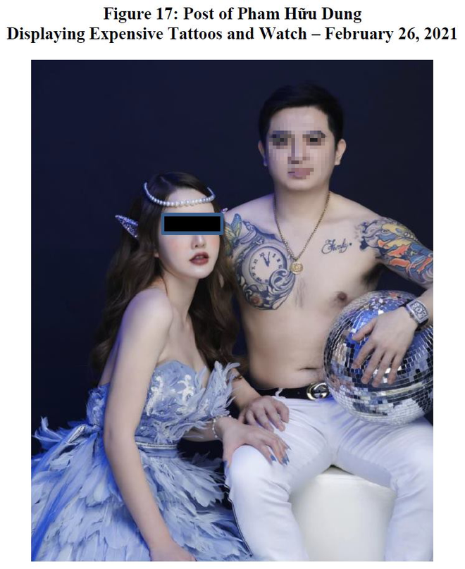 Một hình ảnh do Facebook tung ra về một người trong nhóm bị kiện.