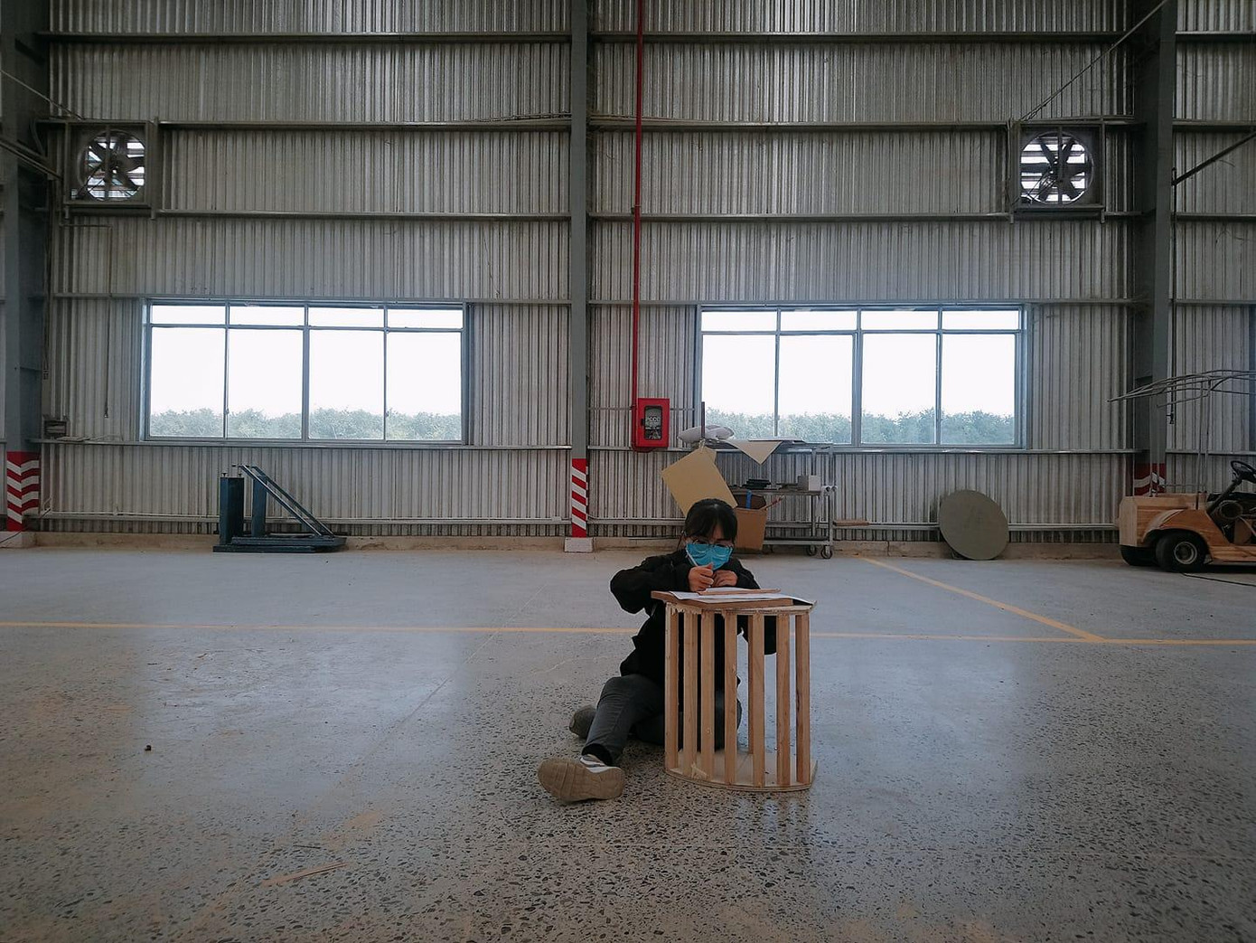 Trời nóng bức, quãng đường xa xôi không làm giảm sự hào hứng của Cẩm Tú