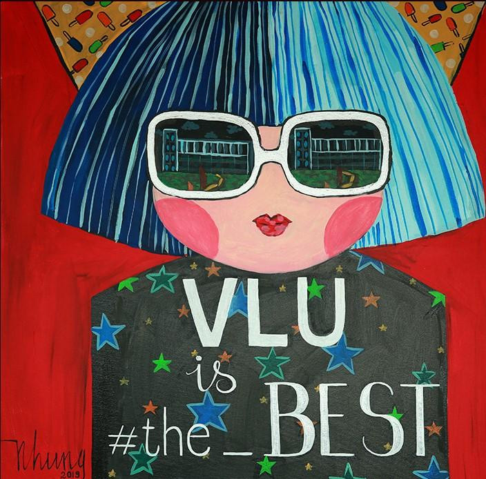 Tác phẩm "Dear Van Lang" của tác giả Trần Thị Tuyết Nhung trưng bày tại IADW năm 2019.