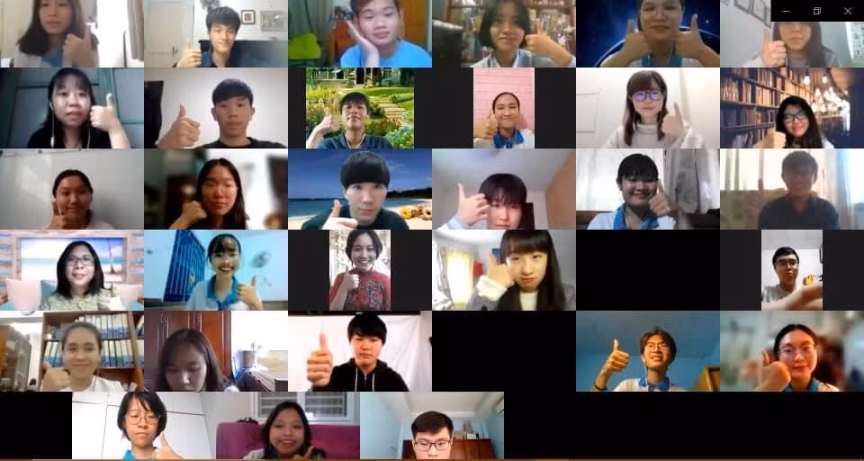 Một giờ học trực tuyến của sinh viên trường ĐH KHXH&amp;NV (ĐHQG TP. HCM)