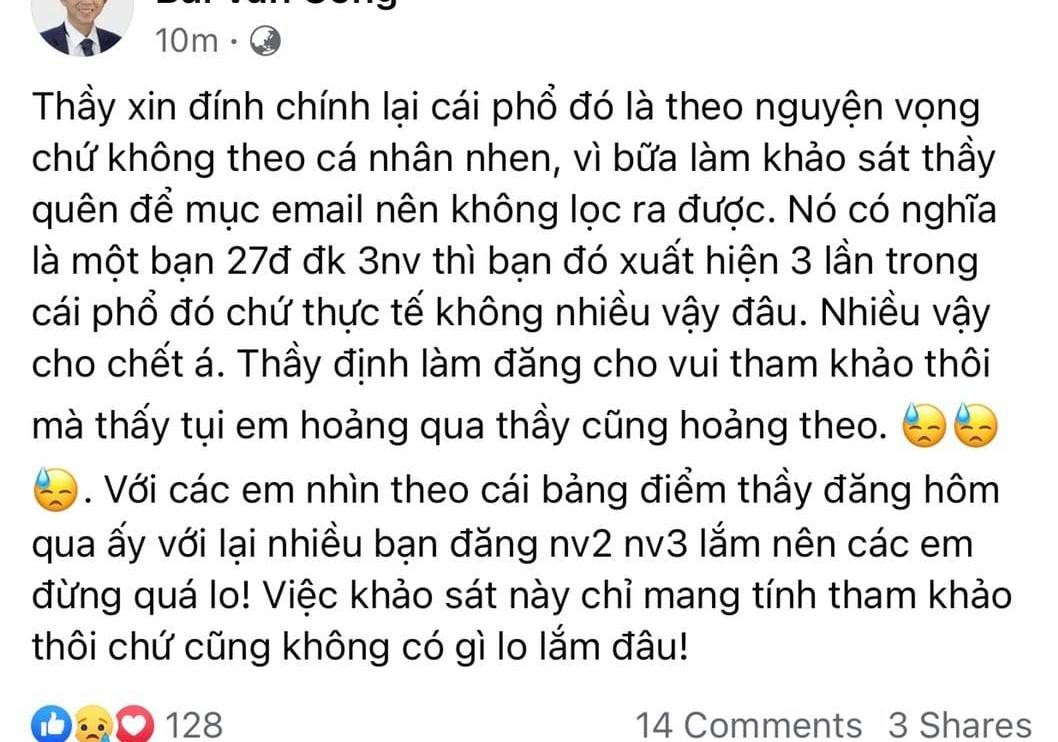 Sau khi được cảnh báo, ông B.V.C đã thừa nhận "đăng cho vui".