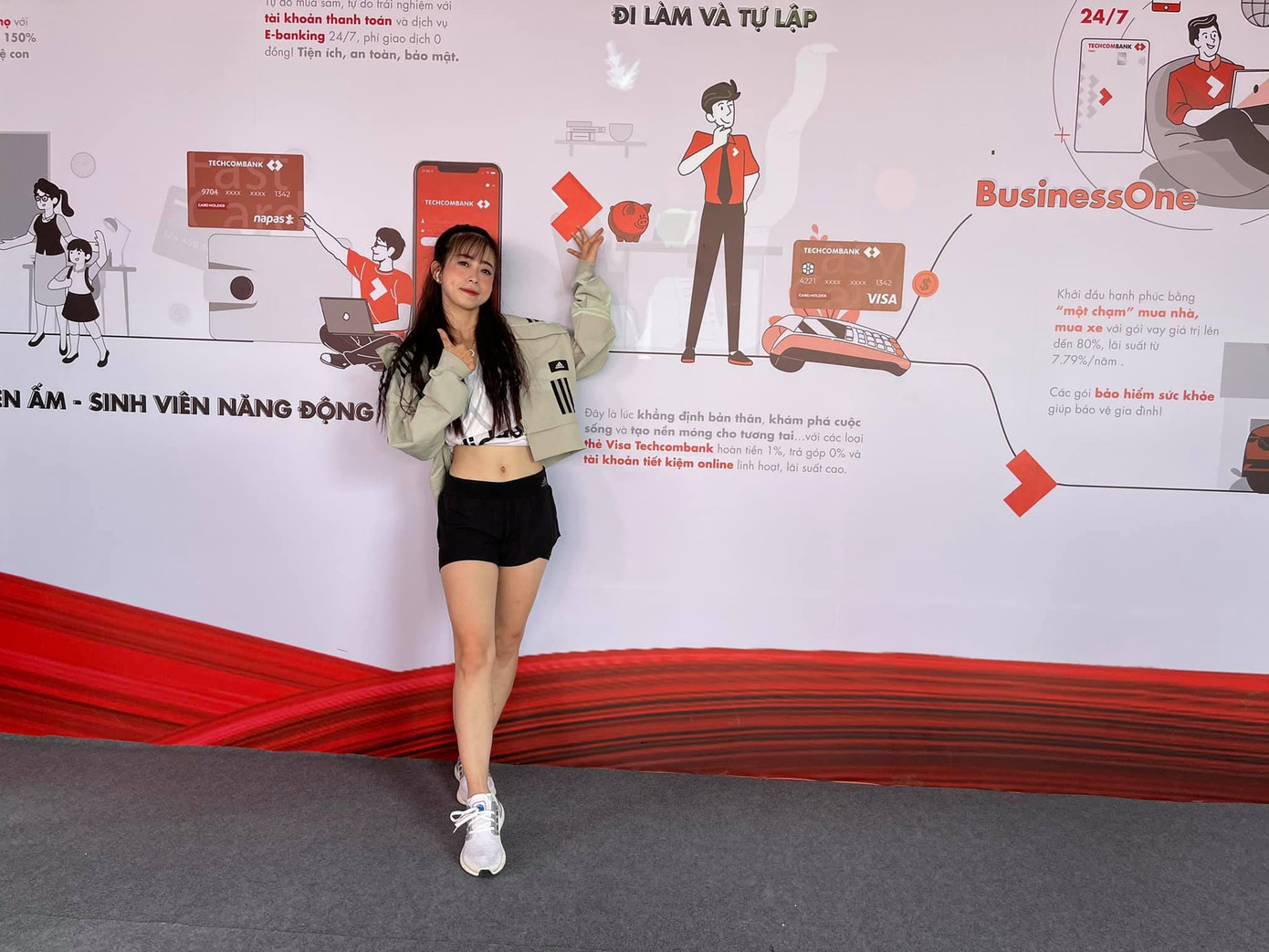 Ngoại hình khỏe khoắn của Tuyết Vân giúp cô trở thành gương mặt đại diện của nhiều thương hiệu thể thao.