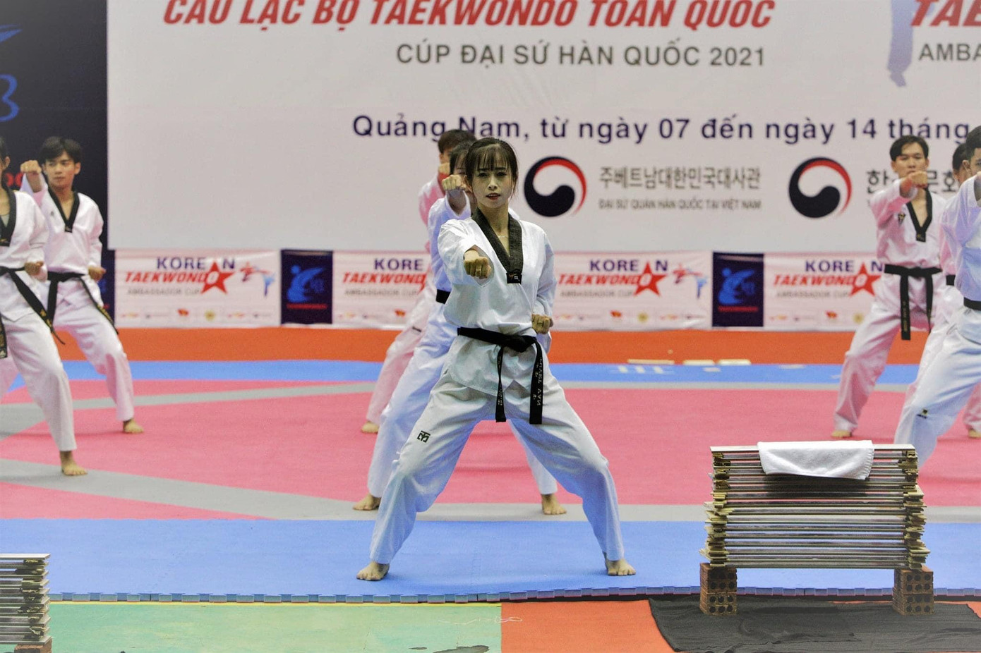 Tuyết Vân vừa tham gia và giành HCV Giải Taekwondo các CLB toàn quốc 2021 tại Hội An