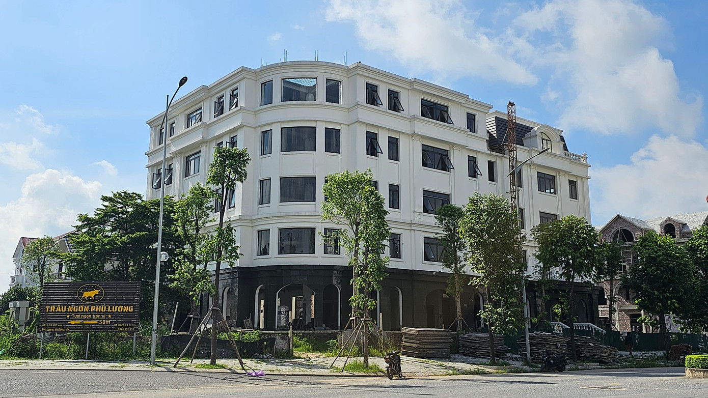 Một số căn biệt thự khủng tại khu BT 10 và công trình tại khu TT02 có thiết kế, kiến trúc khác lạ với những mẫu biệt thự tại dự án.