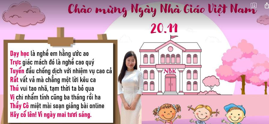 Cô Ngô Thụy Nam Phương, giáo viên trường tiểu học Nguyễn Bỉnh Khiêm
