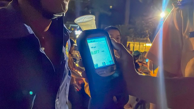 Kết quả đo nồng độ cồn trong khí thở của ông T. là 0.07 mg/l.