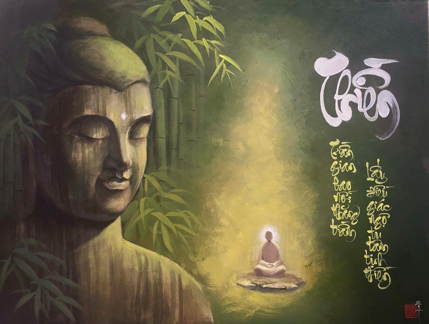 “Về chất liệu giấy, các cụ ngày xưa dùng giấy dó, giấy điệp; còn hiện nay đa dạng hơn khi có rất nhiều loại giấy khác cũng rất phù hợp. Ngoài chữ Nho, chúng tôi còn viết những câu thơ, câu đối nghệ thuật bằng chữ Quốc ngữ nhằm đáp ứng nhu cầu thị trường đa dạng hiện nay”, Tuấn cho biết.