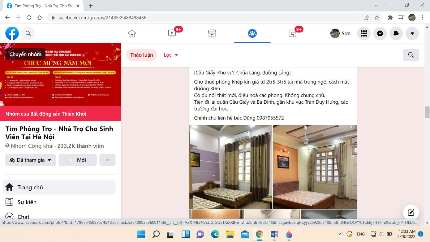 Khảo sát của PV trên các hội nhóm tìm phòng trọ trên mạng xã hội Facebook cho thấy nhu cầu người thuê rất lớn. Lượng tin bài của của chủ nhà cũng như người muốn thuê đăng tải không ngừng nghỉ. Nhiều chủ nhà còn có nhiều ưu đãi như giảm 3 tháng đầu cho thuê cùng những lời mời chào hấp dẫn “không chung chủ”, “an ninh đảm bảo”… Ảnh chụp màn hình.