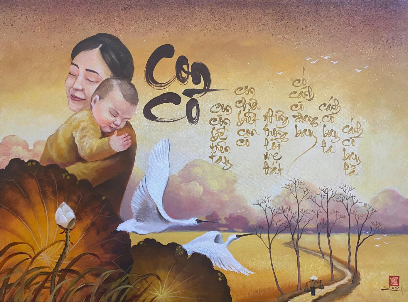 Với 5 năm kinh nghiệm, Tuấn cho rằng giới trẻ ngày nay đã đi tiên phong trong việc đột phá trong phong cách chữ thư pháp, mỗi người đều có chất riêng.