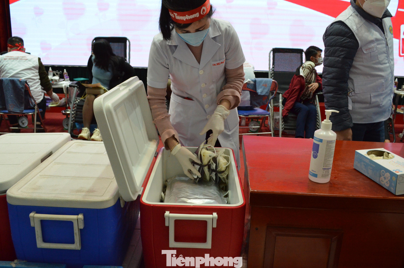 Đến trưa cùng ngày, Viện Huyết học Trung ương thống kê, chương trình đạt được 362 đơn vị máu.