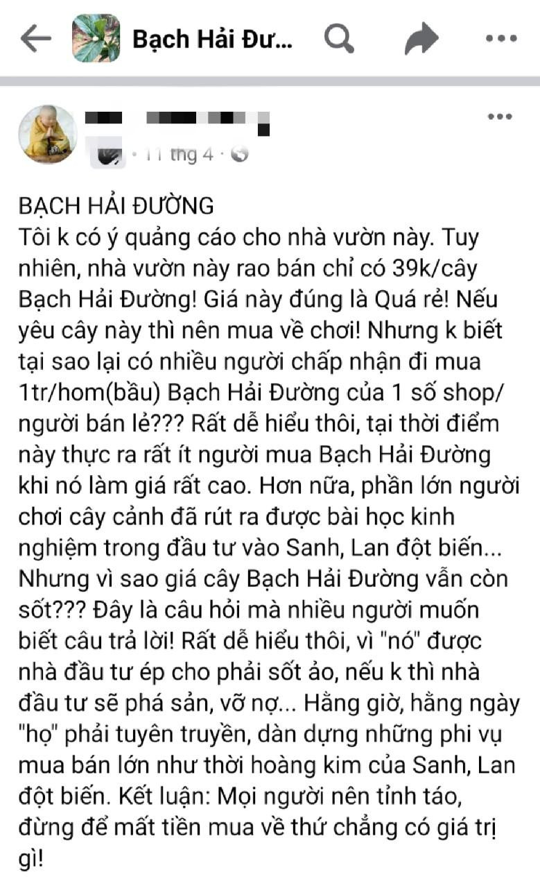 Nhiều người đăng bài khuyến cáo nên tỉnh táo, "đừng để mất tiền mua về thứ chẳng có giá trị gì". Nhiều người đăng bài khuyến cáo nên tỉnh táo, "đừng để mất tiền mua về thứ chẳng có giá trị gì".