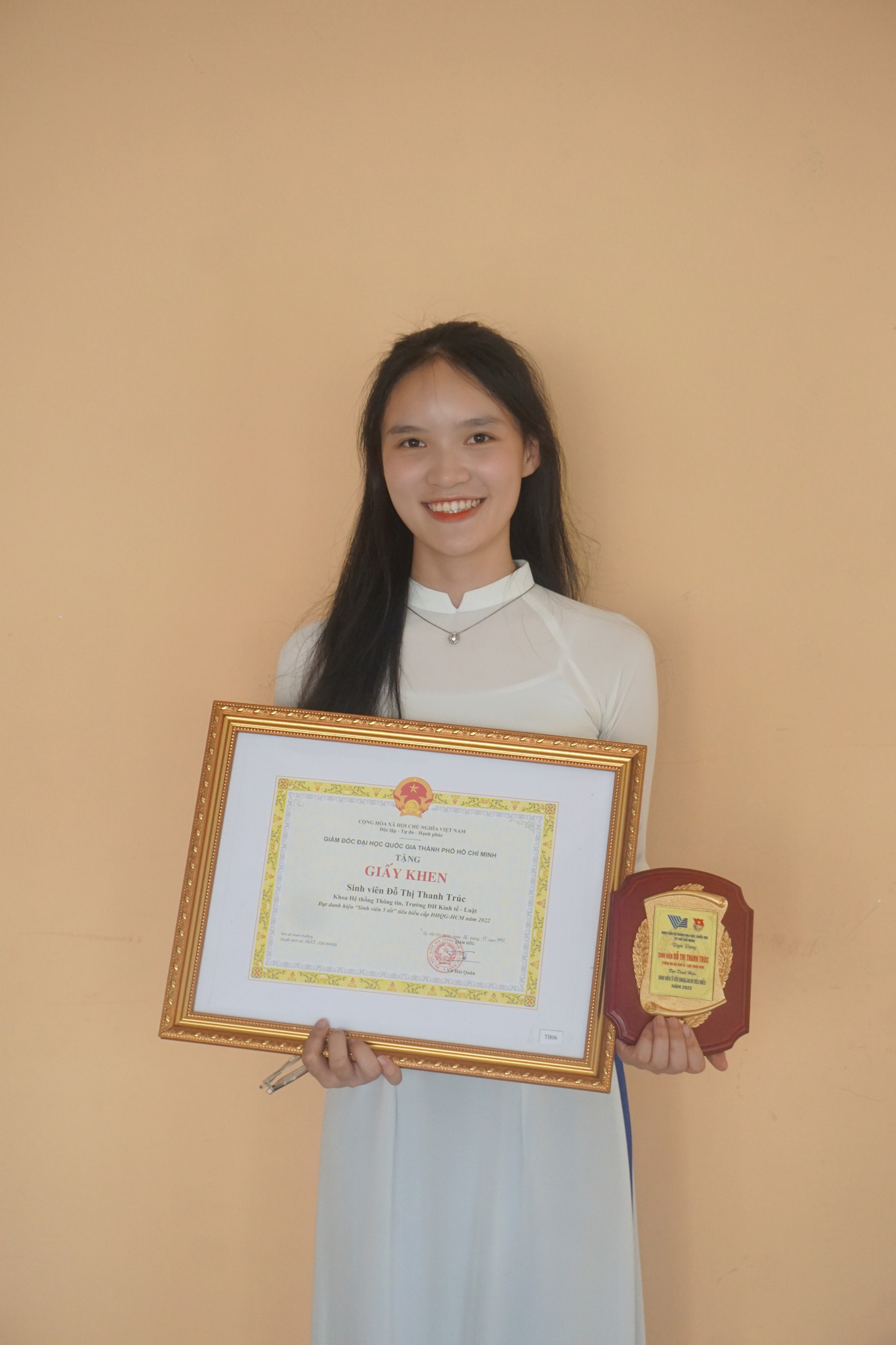 Đỗ Thị Thanh Trúc - sinh viên năm thứ 4, ngành Thương mại điện tử của Trường Đại học Kinh tế - Luật, Đại học Quốc gia TP.HCM.