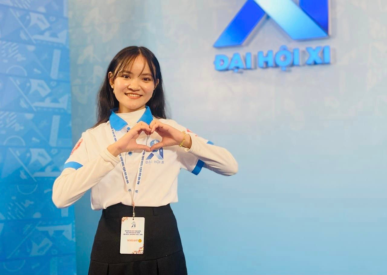 Phan Thị Ngọc Huyền - Phó Chủ tịch Hội sinh viên Trường Đại học Luật, Đại học Huế.