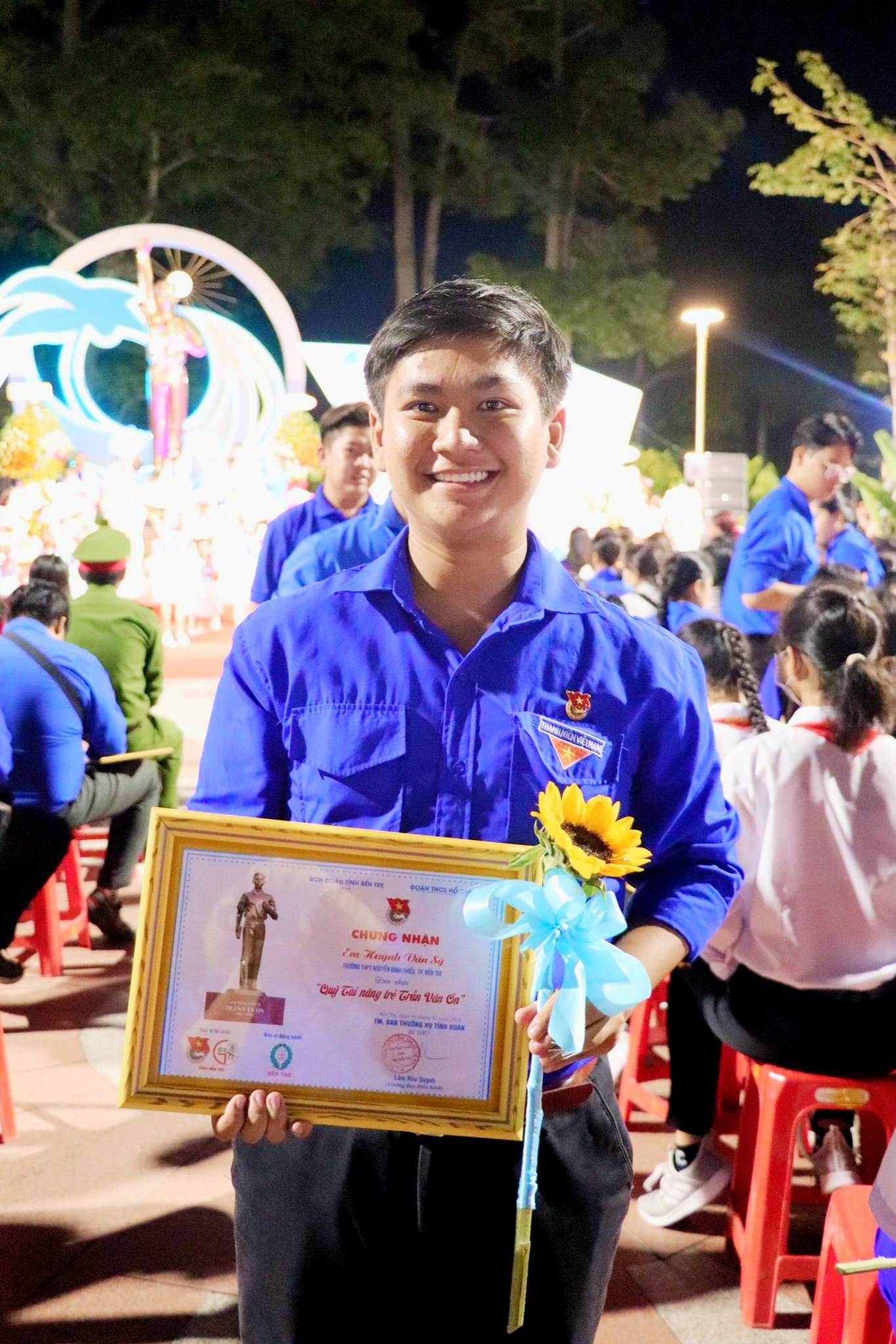 Sỹ nhận học bổng Quỹ tài năng trẻ Trần Văn Ơn năm 2024.