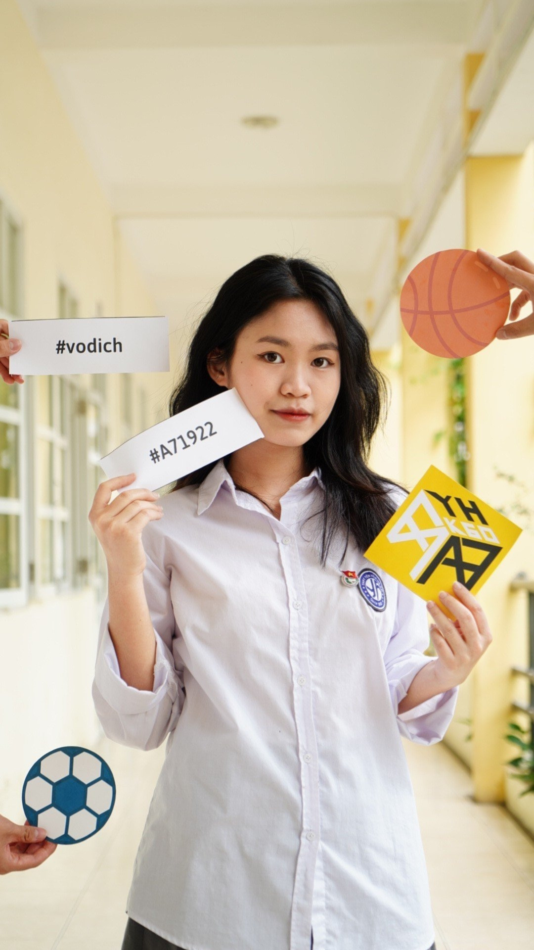 Thục Anh những ngày cấp 3 tự tin, năng nổ tại THPT Yên Hòa.