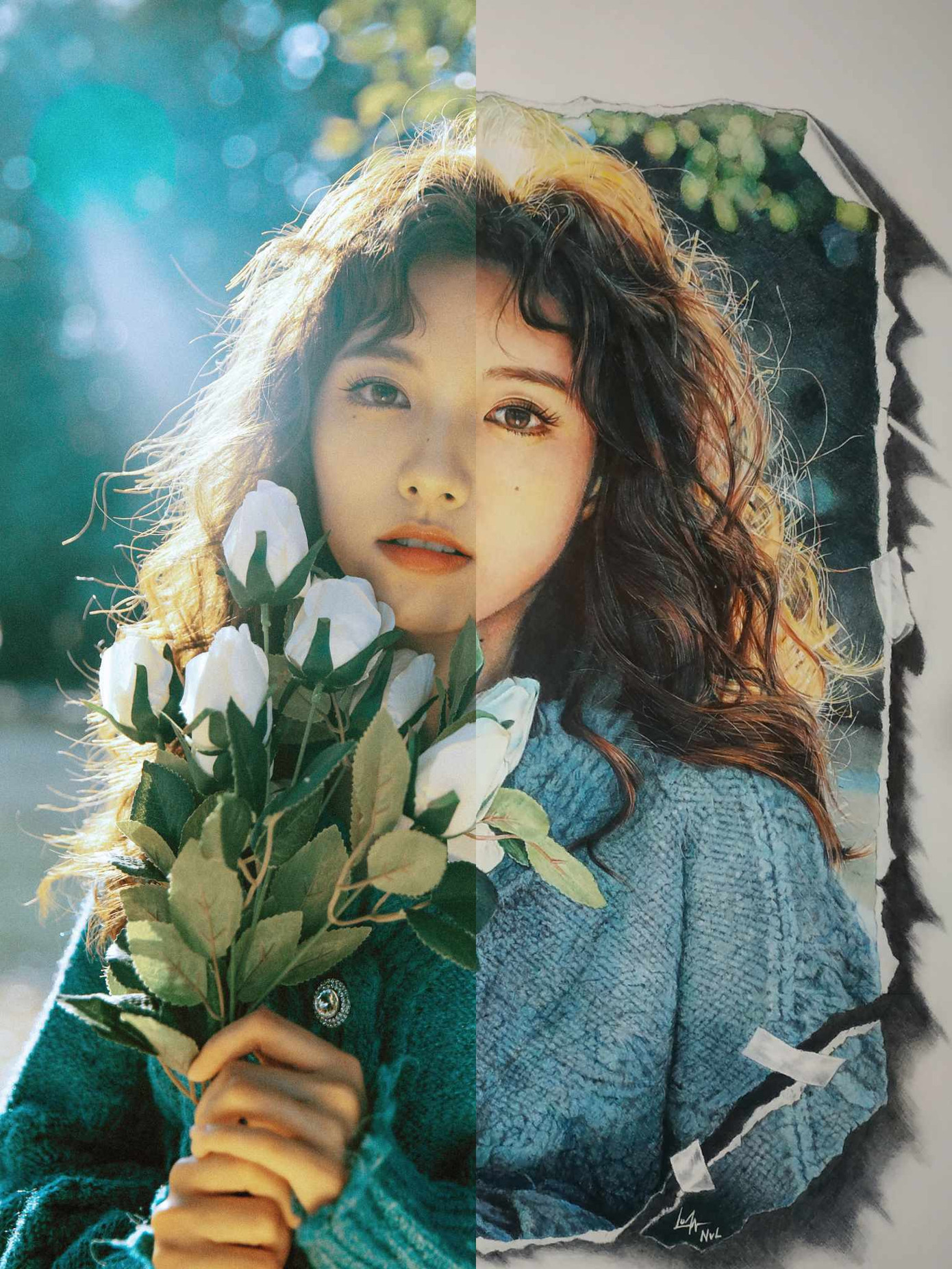 Anh Luận chia sẻ, nhiều lần tranh của anh bị người khác hiểu nhầm là sản phẩm của photoshop vì độ chi tiết cao, không ai nghĩ rằng những cây bút bi ở hiệu sách lại tạo ra được bức tranh như vậy.