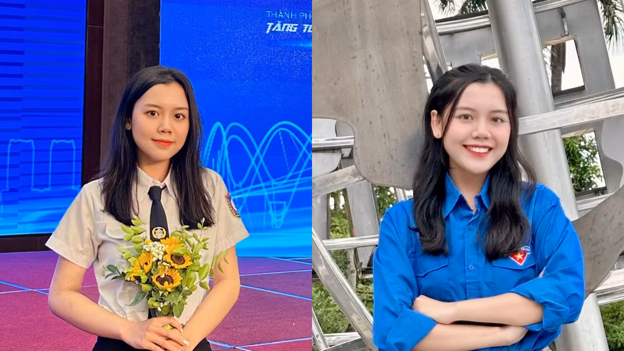Hải Anh theo học chương trình tiên tiến được giảng dạy hoàn toàn bằng tiếng Anh tại Viện Đào tạo quốc tế, trường Đại học Hàng hải Việt Nam.