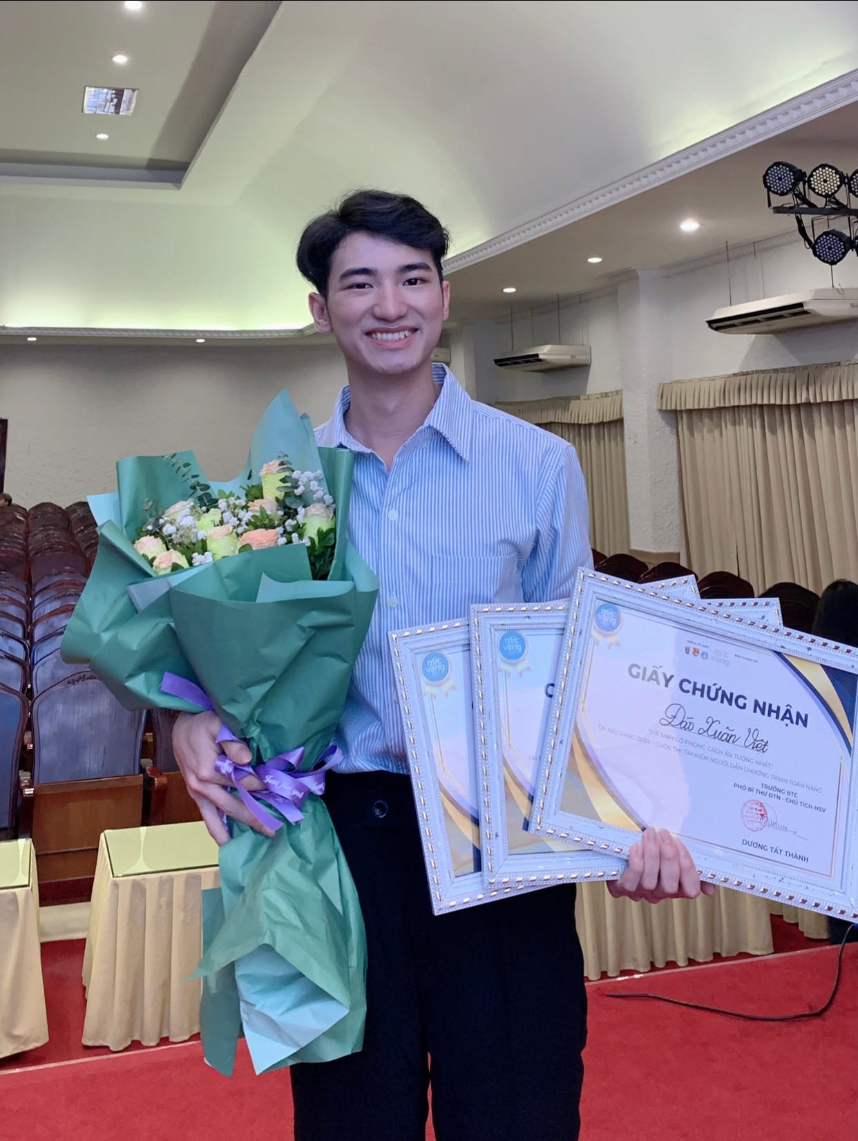 Xuân Việt lọt vào Top 6 cuộc thi "Tìm kiếm Người dẫn chương trình toàn năng - Mic Vàng 2024".