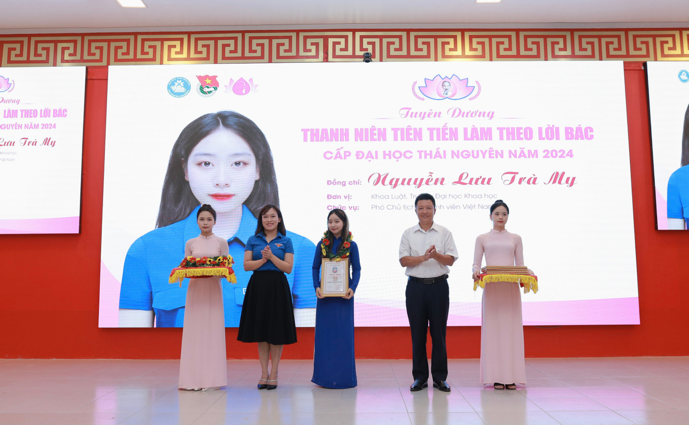 Đạt danh hiệu “Thanh niên tiên tiến làm theo lời Bác” cấp Đại học Thái Nguyên năm 2024.