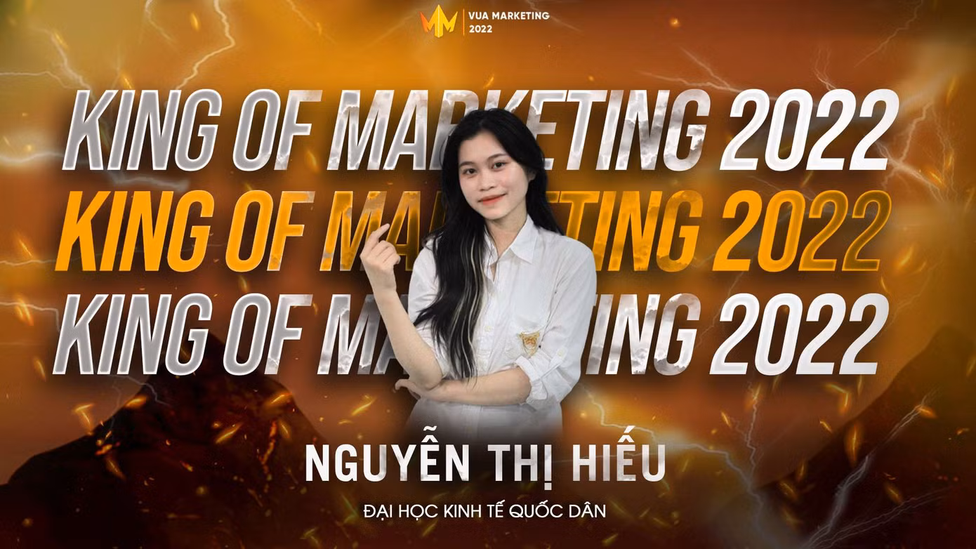 Nguyễn Thị Hiếu đạt giải quán quân cuộc thi “Vua Marketing 2002”.