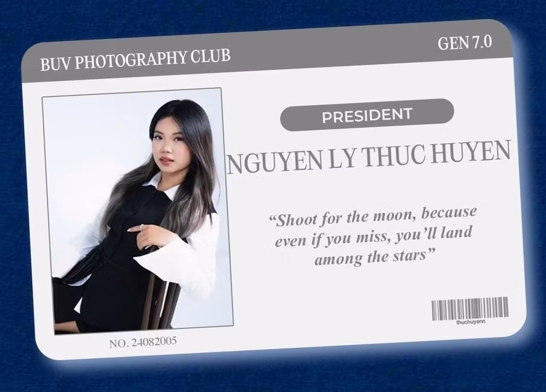 Thục Huyền đảm nhiệm vai trò Chủ nhiệm Câu lạc bộ Nhiếp Ảnh của Trường.