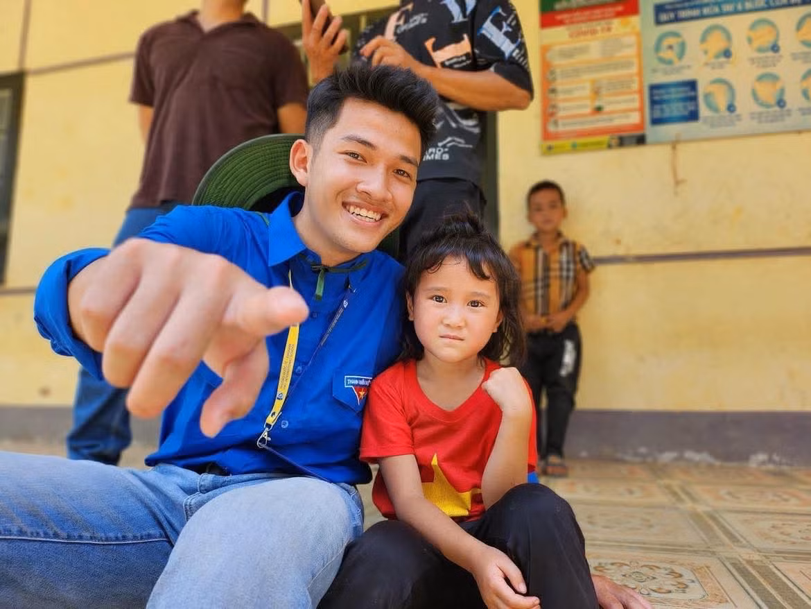 Hoàng đã mang theo trái tim nhiệt huyết và tinh thần sẻ chia trong hành trình tình nguyện đầy ý nghĩa tại vùng đất Yên Bái.