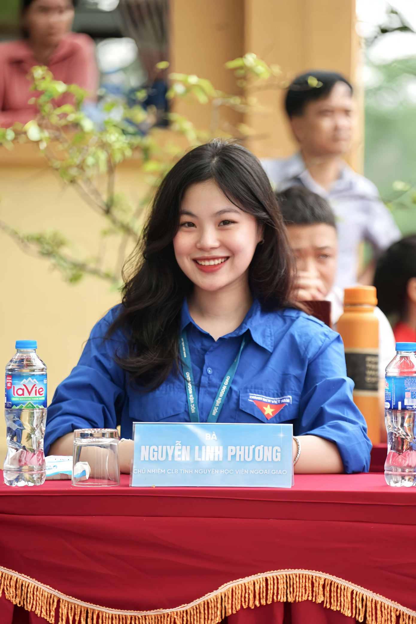 Nguyễn Linh Phương hiện đang là sinh viên năm tư ngành Kinh tế quốc tế, Học viện Ngoại giao.