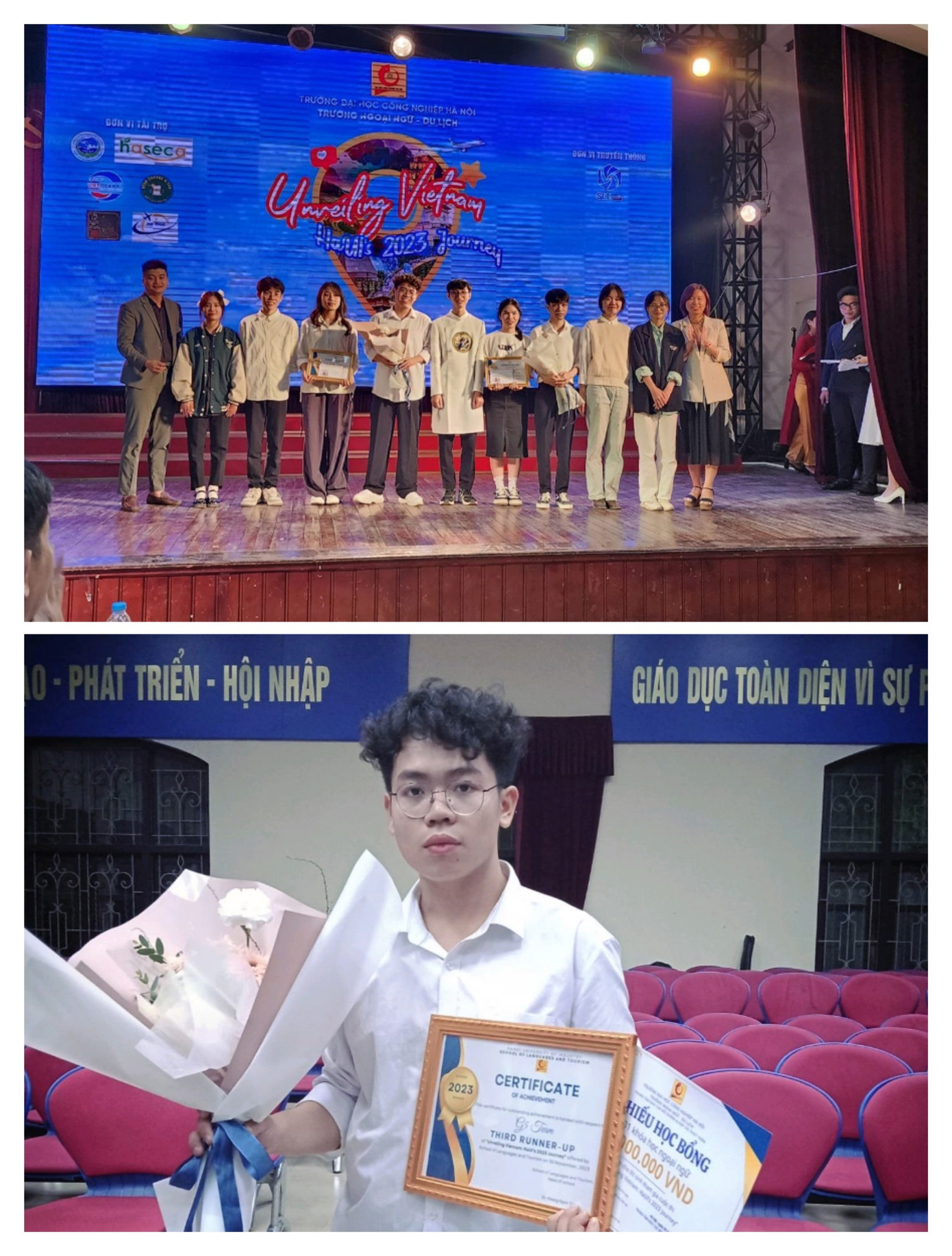 Thuận đạt Top 5 - Á quân 3 cuộc thi “Unveiling Vietnam HaUI’s 2023 Journey”.