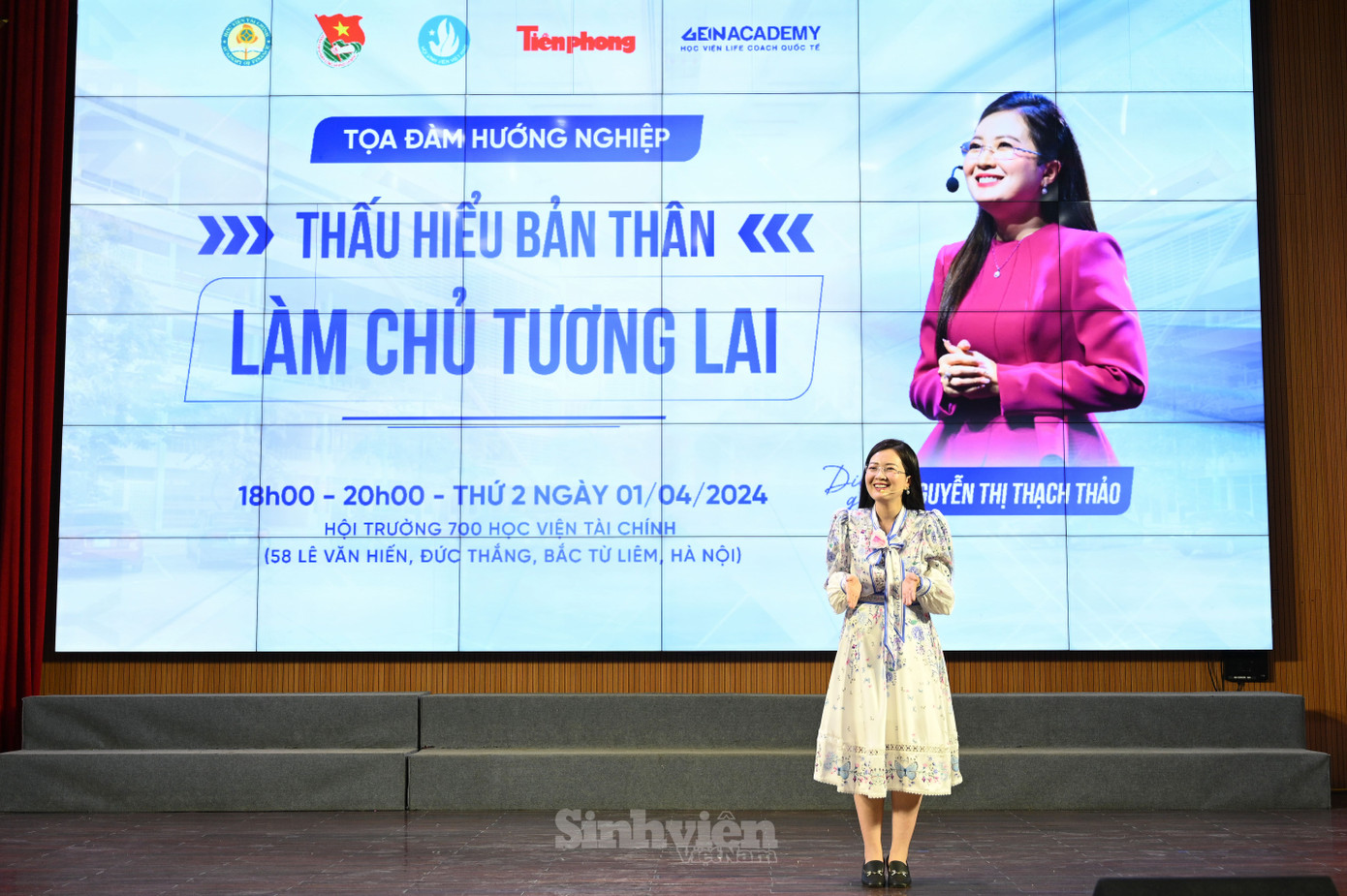 Chị Nguyễn Thị Thạch Thảo chia sẻ tại chương trình.