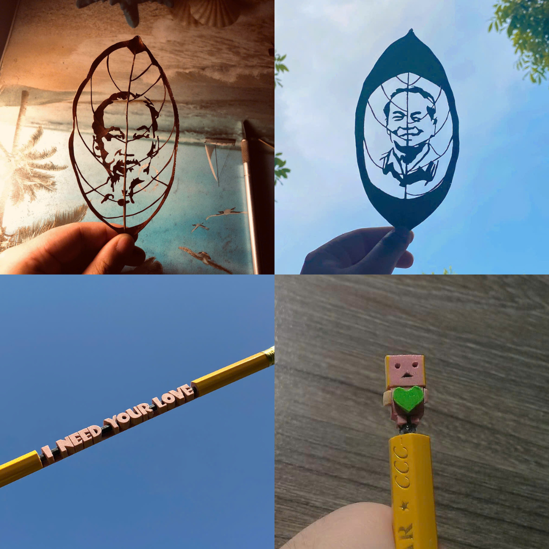 Một số tác phẩm handmade cho thấy sự khéo tay của Duy Linh.