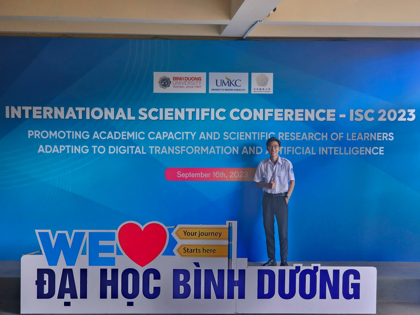 Công Minh tại Hội thảo Khoa học quốc tế ISC 2023.