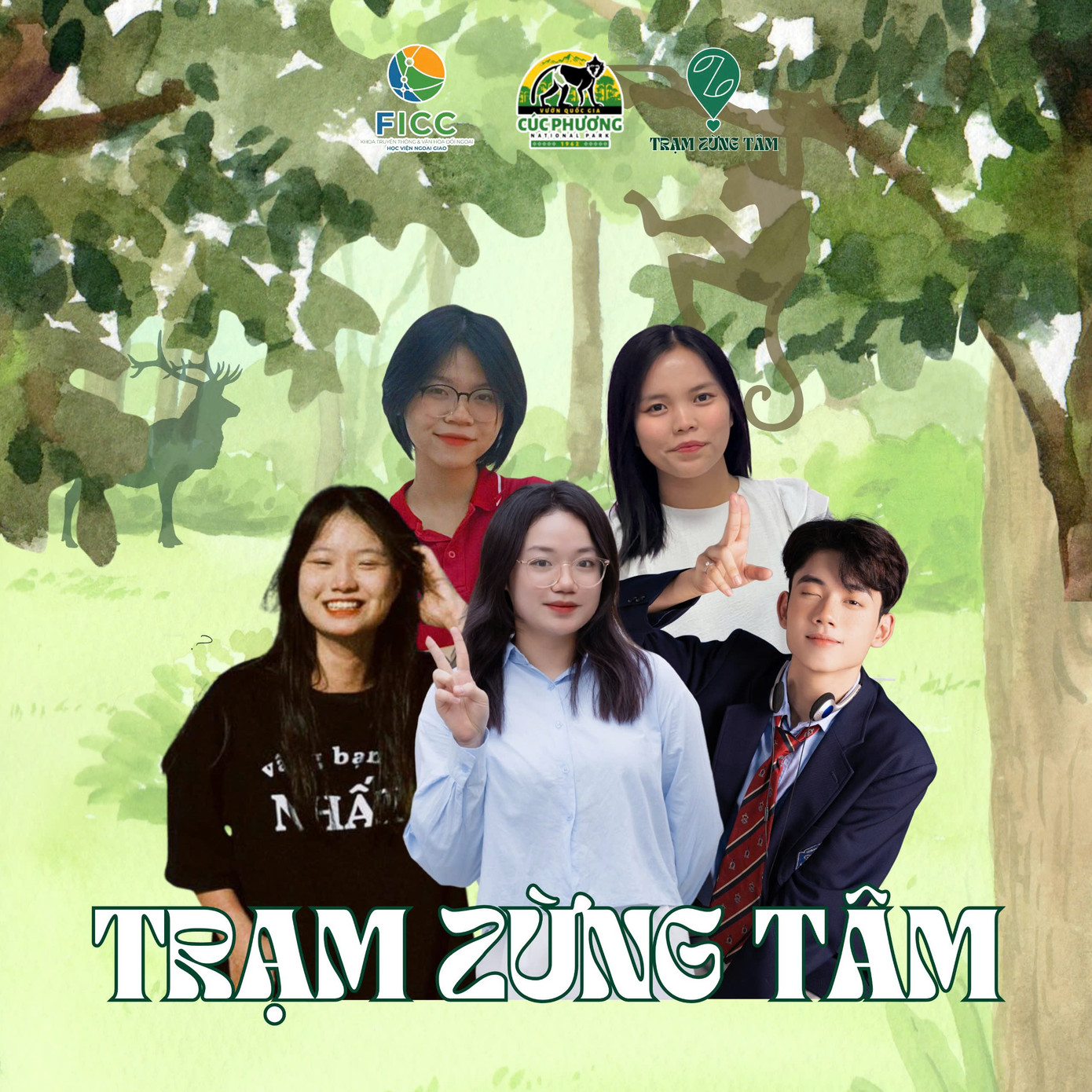 Nhóm sinh viên thực hiện dự án “Trạm Zừng Tâm".