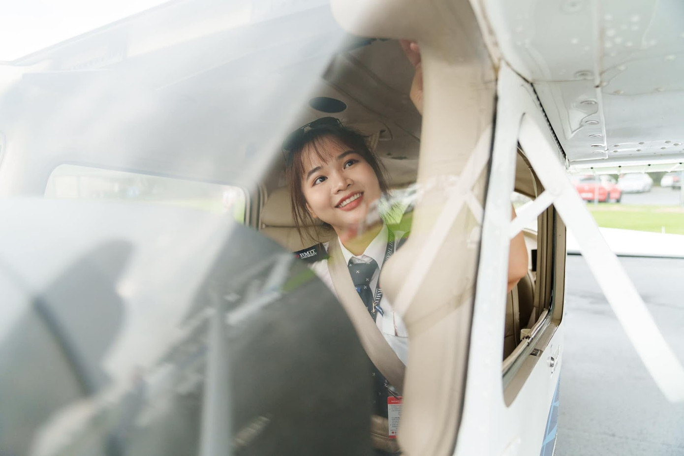 Mỗi lần được “tự do sải cánh” trên bầu trời, ngọn lửa đam mê trong Hải Trân ngày một được “đốt cháy” mạnh mẽ.