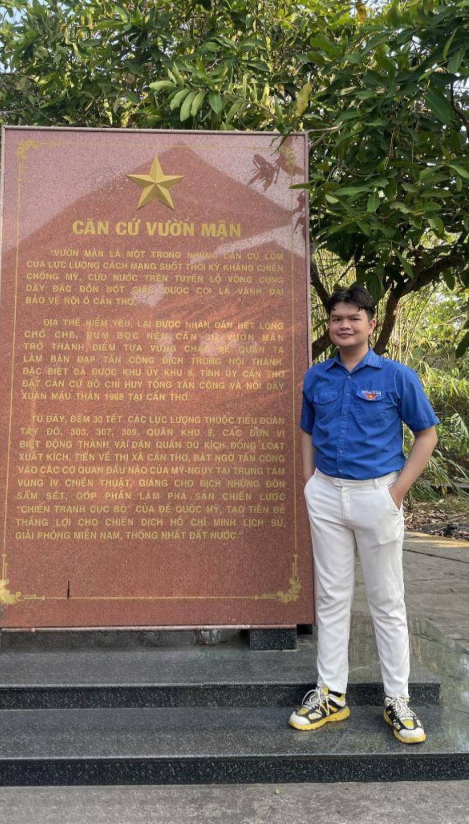 Trần Nhân Kiệt - Phó Ban Tuyên giáo Đoàn trường Đại học Y Dược Cần Thơ, Phó Chủ nhiệm CLB Lý luận trẻ của trường.