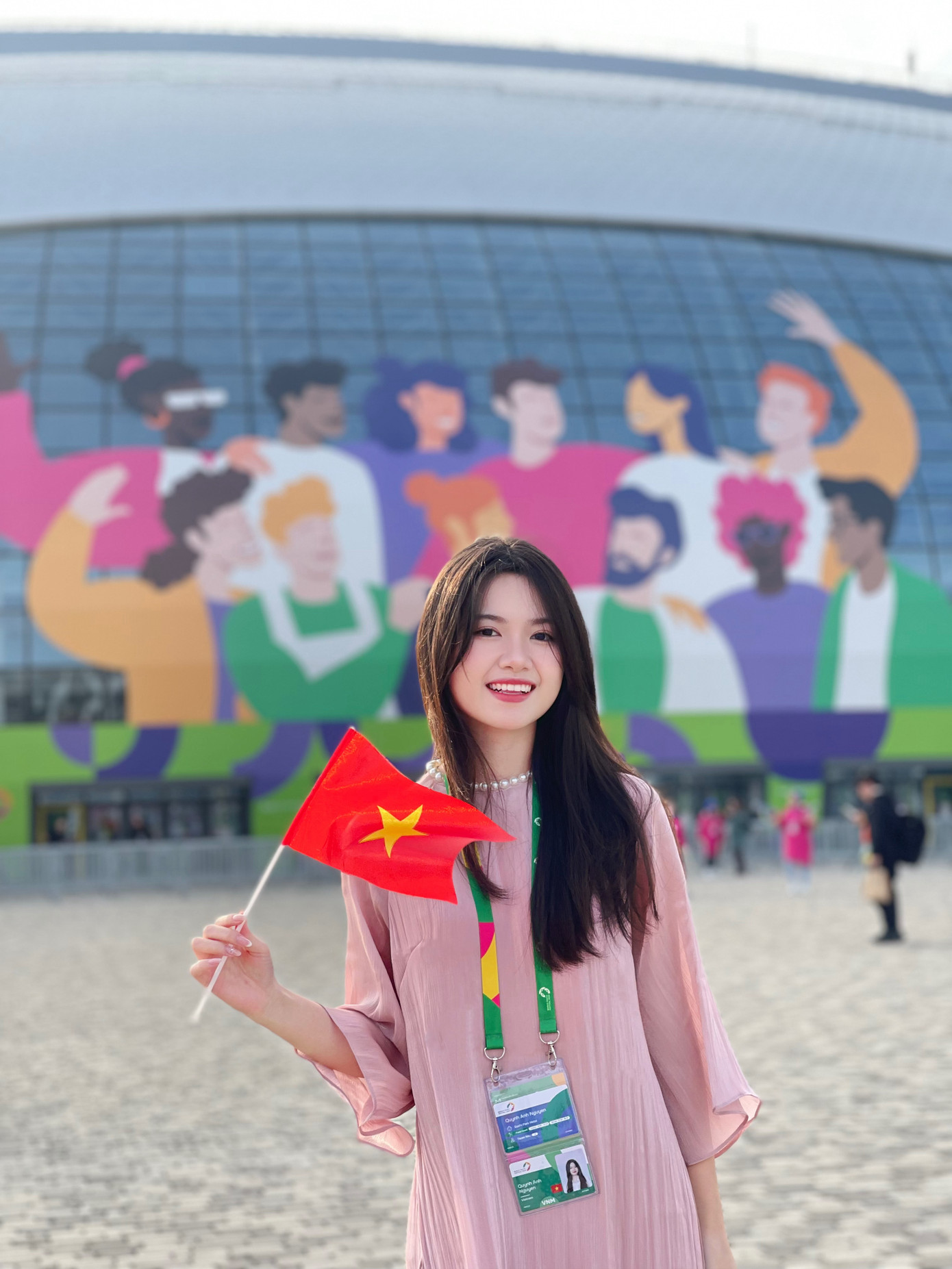 Quỳnh Anh là Đại biểu tham dự Liên hoan Thanh niên Thế giới 2024 tại Liên bang Nga.