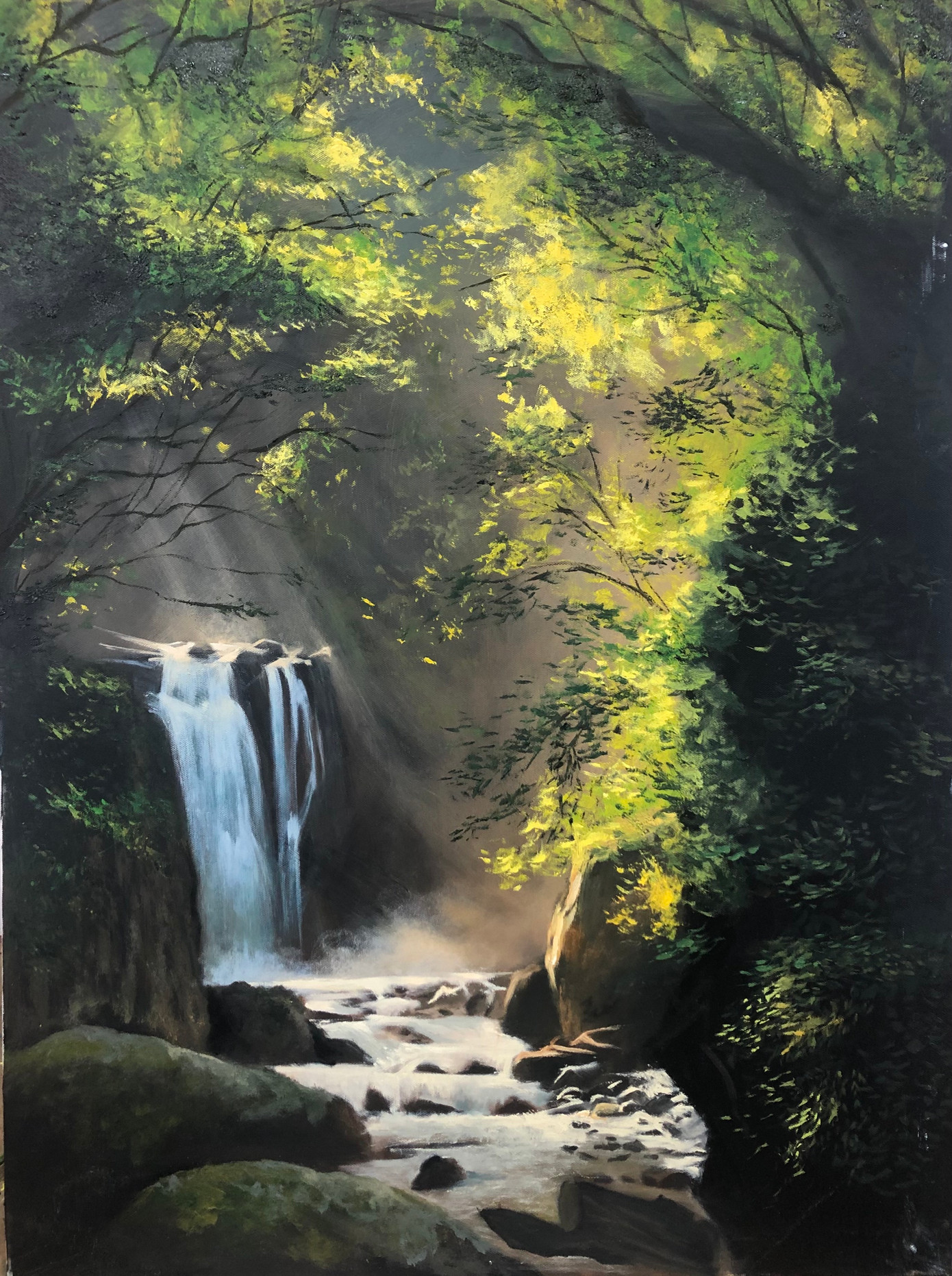 Một số bức tranh sơn dầu được vẽ bởi Hồ Khánh Linh.