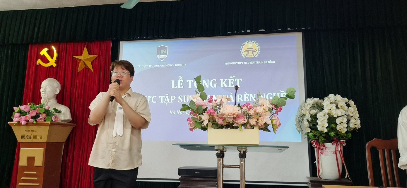 Hoạt động tại lễ Tổng kết thực tập Sư phạm và Rèn nghề tháng 5 năm 2024.