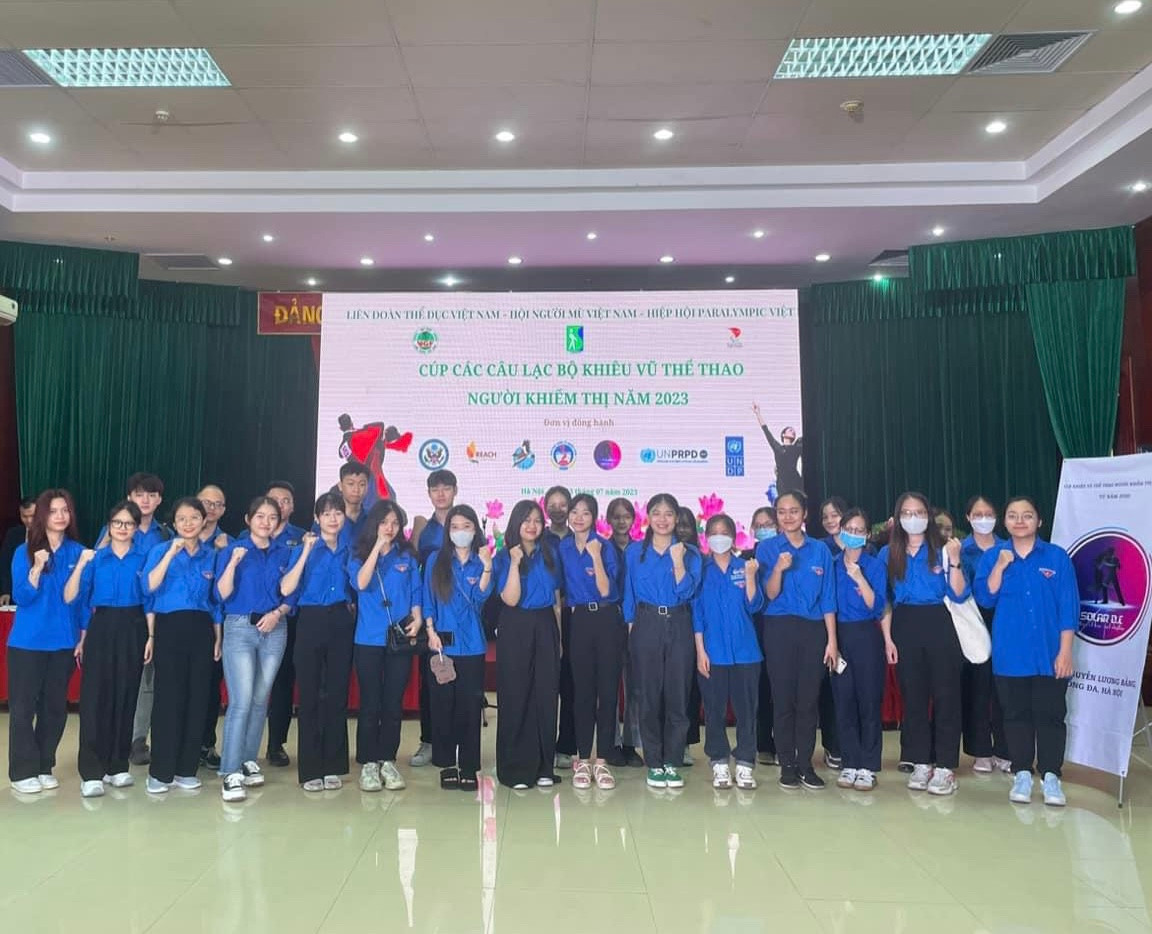 Ngọc Trâm là tình nguyện viên tích cực trong Cúp các CLB Khiêu vũ Thể thao Người khiếm thị 2023. Ngọc Trâm là tình nguyện viên tích cực trong Cúp các CLB Khiêu vũ Thể thao Người khiếm thị 2023.