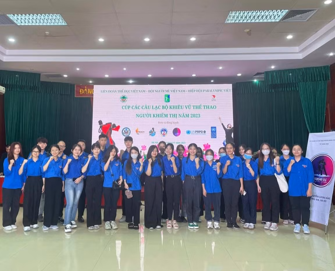 Ngọc Trâm là tình nguyện viên tích cực trong Cúp các CLB Khiêu vũ Thể thao Người khiếm thị 2023. Ngọc Trâm là tình nguyện viên tích cực trong Cúp các CLB Khiêu vũ Thể thao Người khiếm thị 2023.