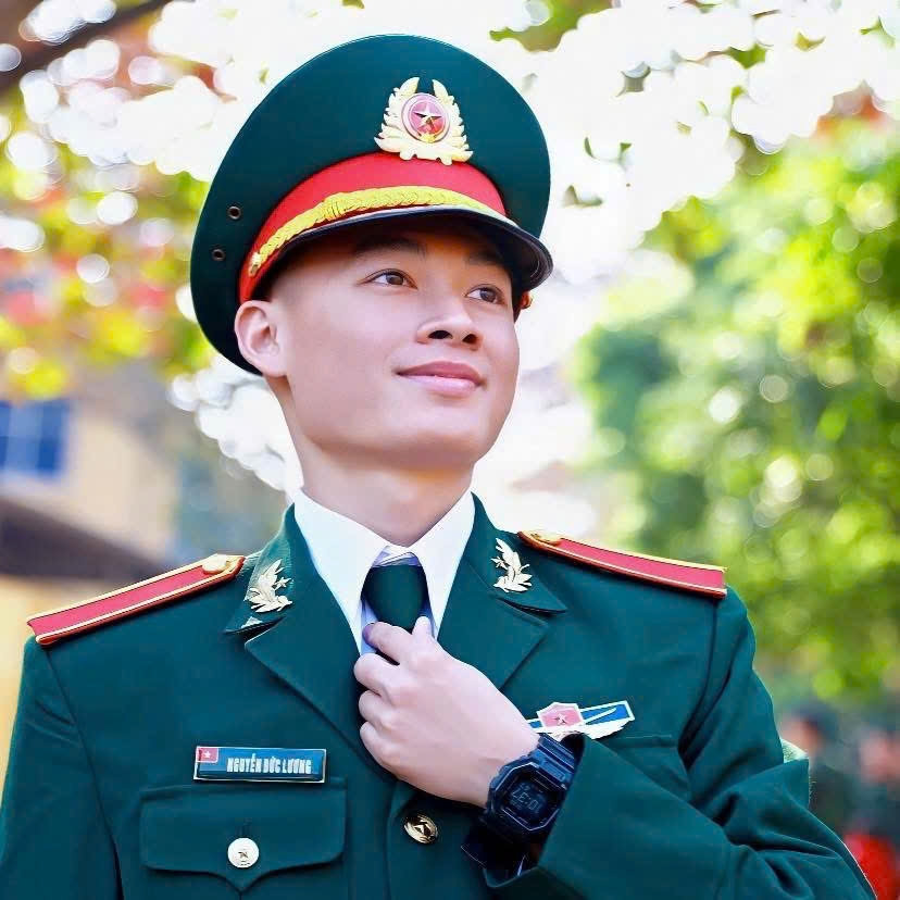Nguyễn Đức Lương (sinh năm 2002) sinh viên năm tư Trường Sĩ quan Chính trị.