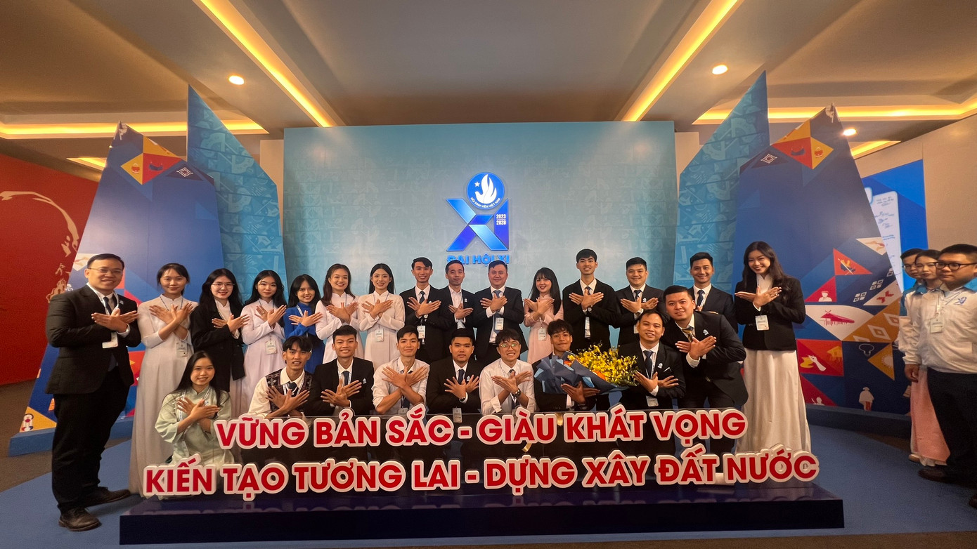 Đại biểu tham gia Đại hội đại biểu toàn quốc Hội Sinh viên Việt Nam lần thứ XI, nhiệm kỳ 2023-2028.