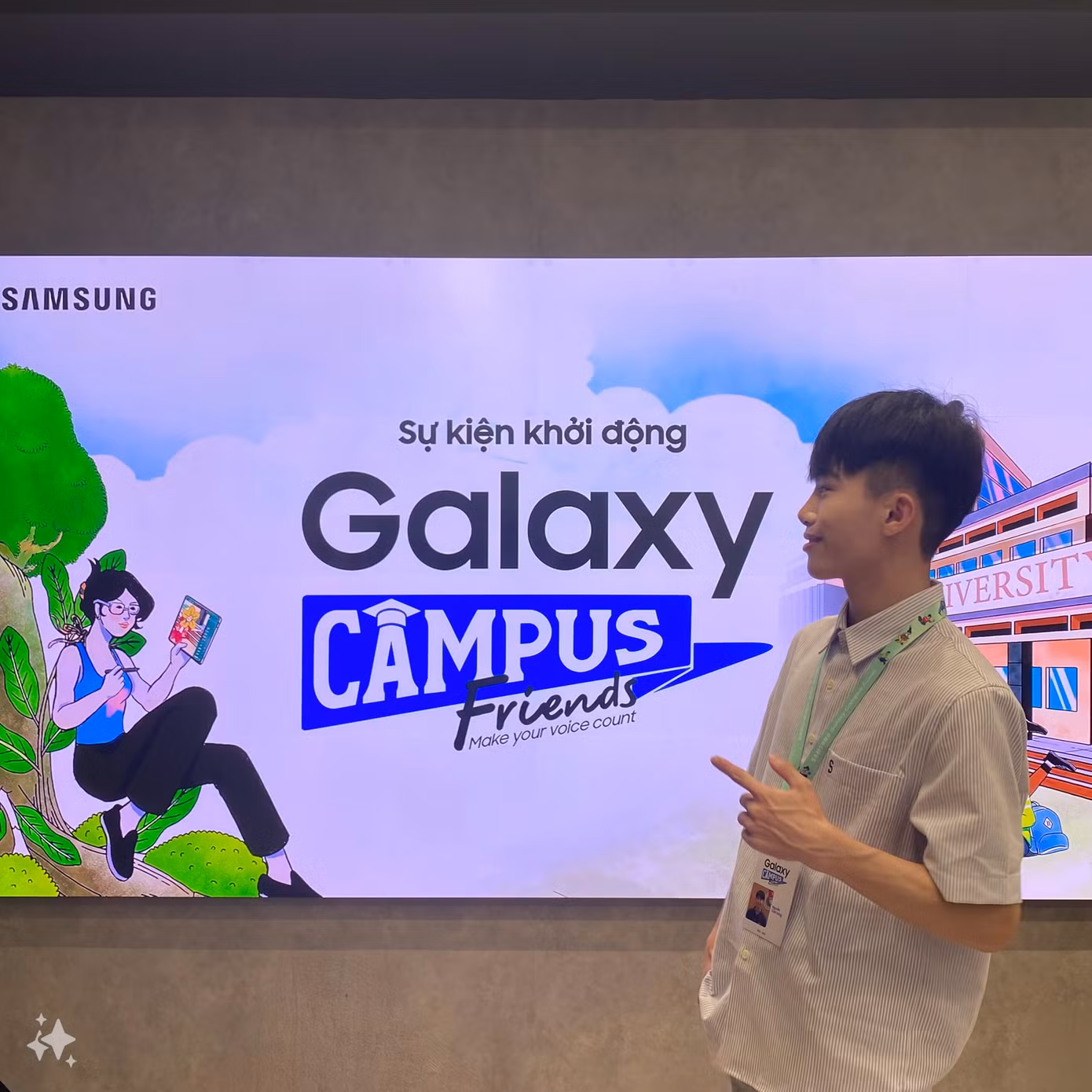 Nguyễn Tuấn Dũng trở thành một trong 50 Đại sứ sinh viên của Samsung tại Việt Nam – Galaxy Campus Friends.