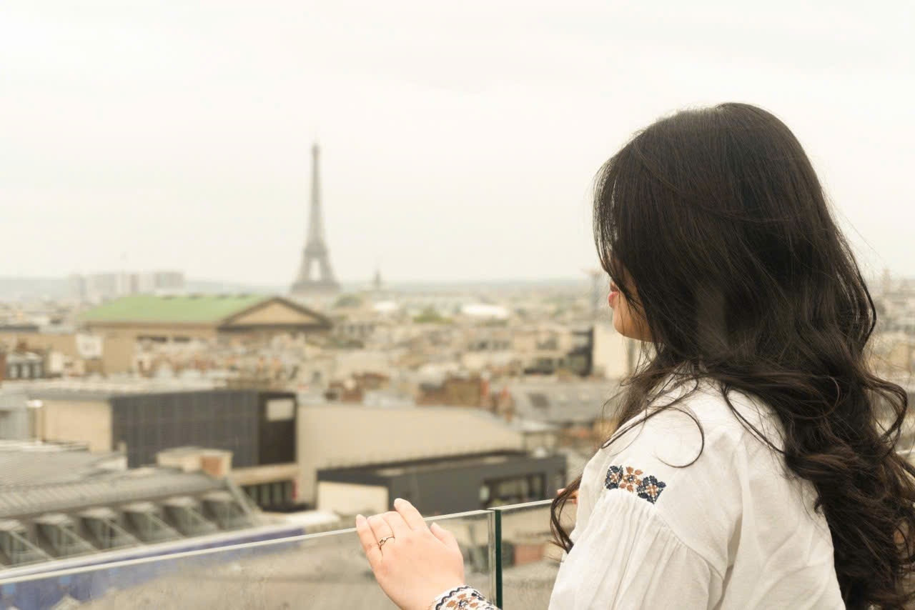 Paris (Pháp) là một điểm đến nhiều kỷ niệm với Ngọc Anh.