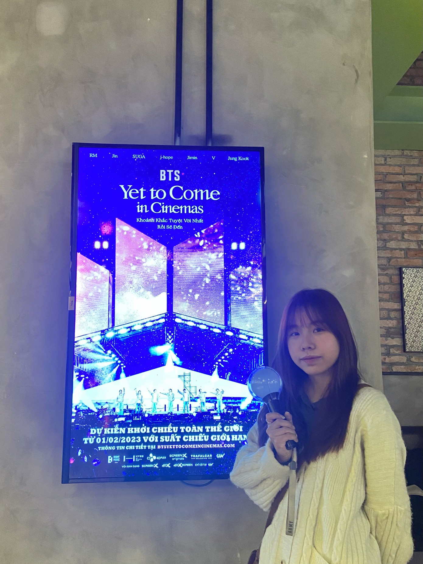 Khánh Ly tại sự kiện movie concert của nhóm nhạc BTS.